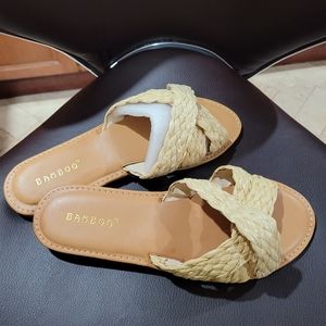 Brand new straw sandals